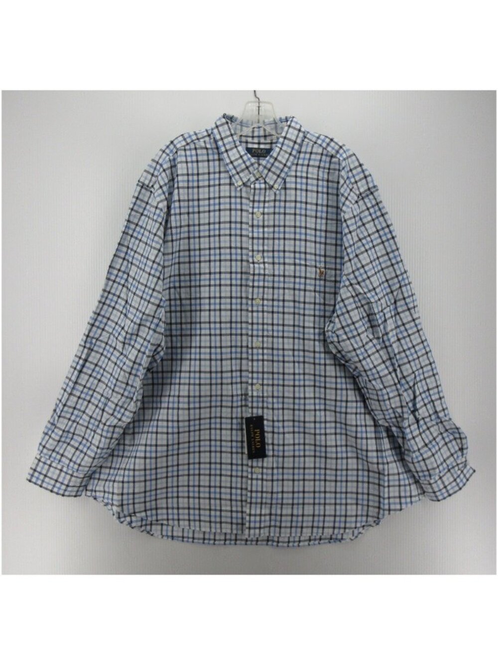 Polo Ralph Lauren Shirt 2XB Big Button Down Plaid Flesh Pony Classic